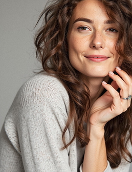 Professional close-up woman portrait