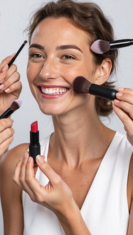 Professional close-up woman portrait